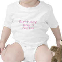Födelsedagpojke syster t shirt