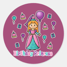 FödelsedagPrincess Klistermärke