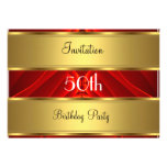 Födelsedagsfest för inbjudanguld 50th