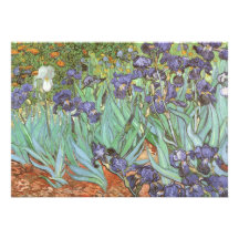 Födelsedagsfest inbjudan Irises Vincent Van Gogh