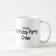 Födelsedagsfestbesättning (svarten) kaffe muggar