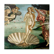 Födelsen av Venus vid Botticelli Kakelplatta Av Kerami