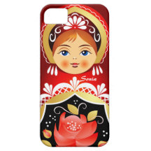 Fodral för Babushka Matryoshka ryskt dockaiPhone 5 iPhone 5 Case-Mate Skal