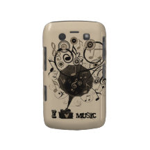 Fodral för björnbär för Phonographmusikkärlek knap Blackberry Fodral
