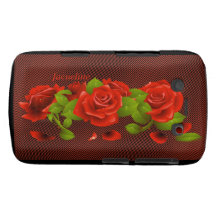 Fodral för blommaröd rosblackberry bold Case-Mate blackberry case