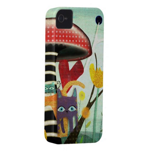 Fodral för champinjon för underlandhundkatt Case-Mate iPhone 4 fodral