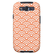 Fodral för galax S3 för nektarin orange geometrisk Samsung Galaxy S3 Skal