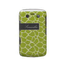 Fodral för giraffmönsterblackberry bold (limefrukt blackberry fodraler