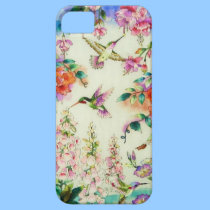 Fodral för hummingbirds- och rosablommaiPhone 5 casemate fodral