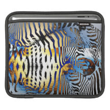 fodral för ipad för sebrarandabstrakt iPad sleeve