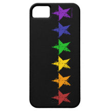 Fodral för iPhone 5 för gay pridestjärnor 01 iPhone 5 Case-Mate Fodraler