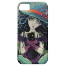 Fodral för iPhone 5 för konst för kattungehäxaHall iPhone 5 Case-Mate Cases