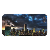 Fodral för iPhone 5 för New York City aftonhorison iPhone 5 Fodral
