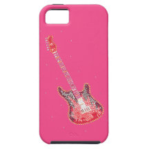 Fodral för iPhone 5 för Rhinestonegitarrkonst iPhone 5 Cases