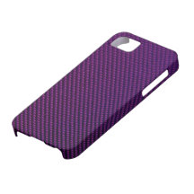 fodral för iPhone 5 - kolfiber - metalliska lilor iPhone 5 Case-Mate Skal