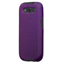 Fodral för Samsung galax S - kolfiber - lilor Samsung Galaxy S3 Hud