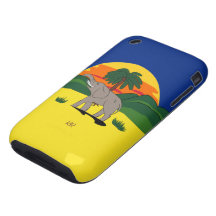 Fodral för tuff för Gold Coast elefantiPhone 3G/3G iPhone 3 Tough Cases