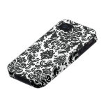 Fodral-Kompis för iPhone 4 för svart vit för elega