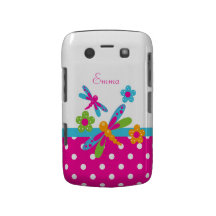 Fodral-Kompis för sländarosa-/blåttblackberry bold Blackberry Bold Cover