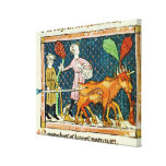 Fol.59r Oktober: Plöja Canvasduk Med Gallerikvalitet