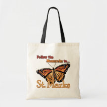 Följ monarkerna till St. markerar Tote Bags