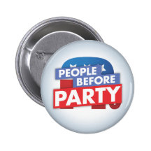 Folk för party - republikanen knäppas pins