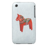 Folk konst för svensk Dala häst Case-Mate iPhone 3 Case
