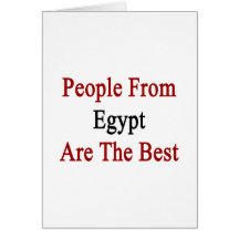 Folket från egypten är det bäst hälsnings kort