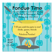 Fondue Time! Inbjudningar
