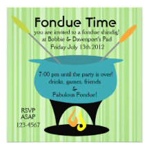 Fondue Time! Personliga Inbjudan