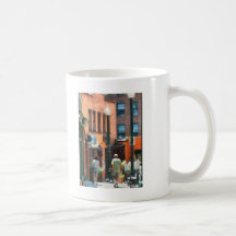 Fönstershopping i i stadens centrum Asheville Kaffe Kopp