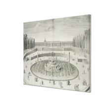 Fontän av Latone på Versailles, 1714, från 'Les Canvasdukar Med Gallerikvalitet
