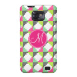 För Andes för beställnings- Monogram Aztec mönster Galaxy S2 Skydd