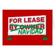 För arrendet Navidad - Feliz Navidad rolig jul Hälsnings Kort