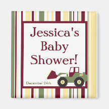 För baby showerfavör för konstruktion zon magnet magneter för kylskåp