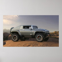 För begreppsfordon för Hummer HX3 tryck Affisch