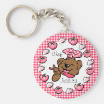 För björn kockanpassningsbar Keychain lite Nyckel Ring