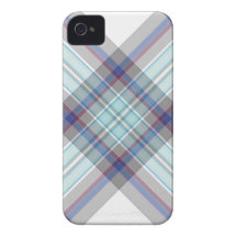 För blått, röd och grön tartan för grått, för vit, iPhone 4 fodraler