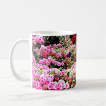 För blommigtträdgård för vintage enorm färgrik vis mugg