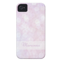 För bokehiphone 4 för personlig rosa fodral Case-Mate iPhone 4 skal