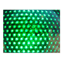 För BOLLGRÖNT för DISKOT LED-green-lights948 NEON  Vykort