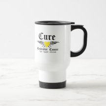 För cancertatuering för bot Testicular vingar Kaffe Mugg