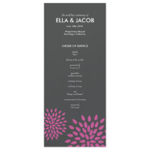 //för ceremoniprogram//Posh Petals Fuchsia