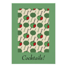 ~ för COCKTAILPARTYINBJUDAN (gröna oliv) SKRÄDDARS