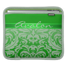 För damastgrönt för chic grön ipad sleeve för band