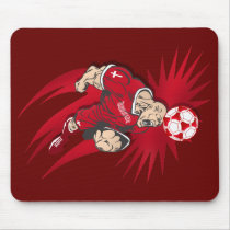 För Danmark för Herr danskadynamit mousepad fudbol