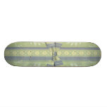 För dekortapet för vintage blom- blått för grönt f skateboard decks