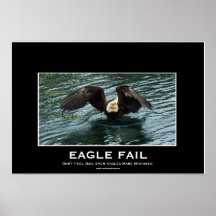 För Demotivational för örnfiskekuggning tryck foto Print
