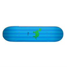För dinosaurblått för personlig kända randar skate board deck