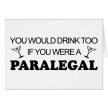 För drink Paralegal för - Kort